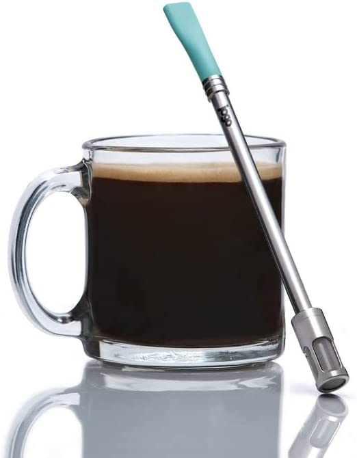 A jogo coffee straw with a mug of coffee.